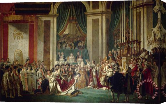 Jacques Louis David Le Couronnement De L'empereur Et De L'imperatrice, 2 Decembre 1804 Stretched Canvas Print / Canvas Art
