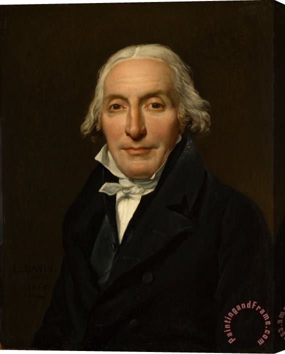 Jacques Louis David Portrait of Jean Pierre Delahaye Stretched Canvas Painting / Canvas Art