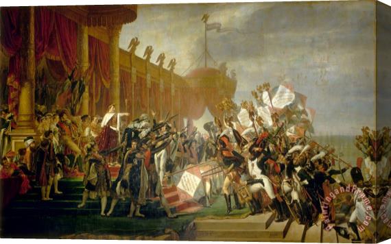 Jacques Louis David Serment De L'armee Fait a L'empereur Apres La Distribution Des Aigles, 5 Decembre 1804 Stretched Canvas Painting / Canvas Art
