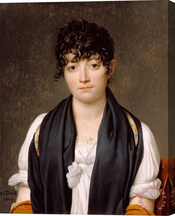 Jacques Louis David Suzanne Le Peletier De Saint Fargeau Stretched Canvas Painting / Canvas Art