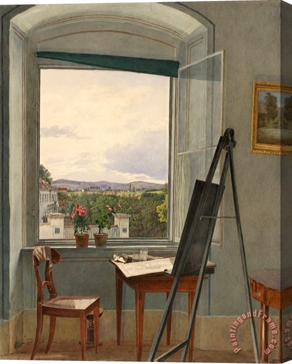 Jakob Alt View From The Artist's Studio in Alservorstadt Toward Dornbach, 1836 Stretched Canvas Print / Canvas Art