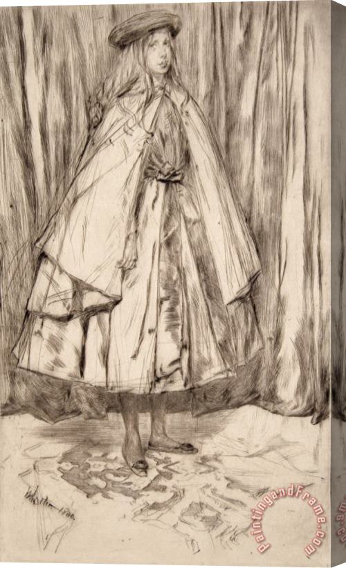 James Abbott McNeill Whistler Annie Haden Stretched Canvas Painting / Canvas Art