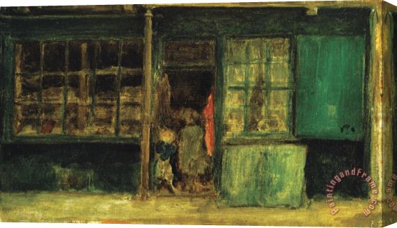 James Abbott McNeill Whistler Carlyle's Sweetstuff Shop Stretched Canvas Painting / Canvas Art