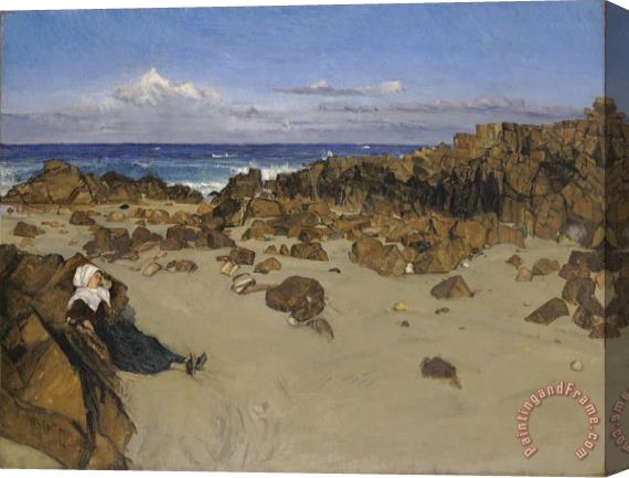 James Abbott McNeill Whistler Coast of Brittany (alone with The Tide) Stretched Canvas Painting / Canvas Art