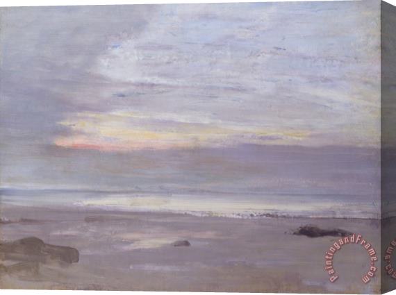 James Abbott McNeill Whistler Crepuscule in Opal, Trouville Stretched Canvas Painting / Canvas Art