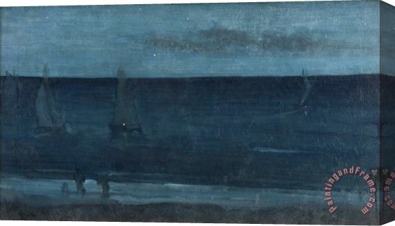 James Abbott McNeill Whistler Nocturne Blue And Silver鈥攂ognor Stretched Canvas Painting / Canvas Art