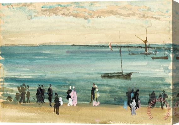 James Abbott McNeill Whistler Southend Pier Stretched Canvas Print / Canvas Art