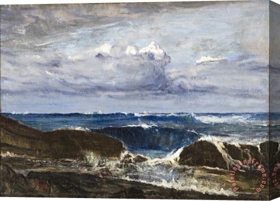James Abbott McNeill Whistler The Blue Wave, Biarritz Stretched Canvas Print / Canvas Art