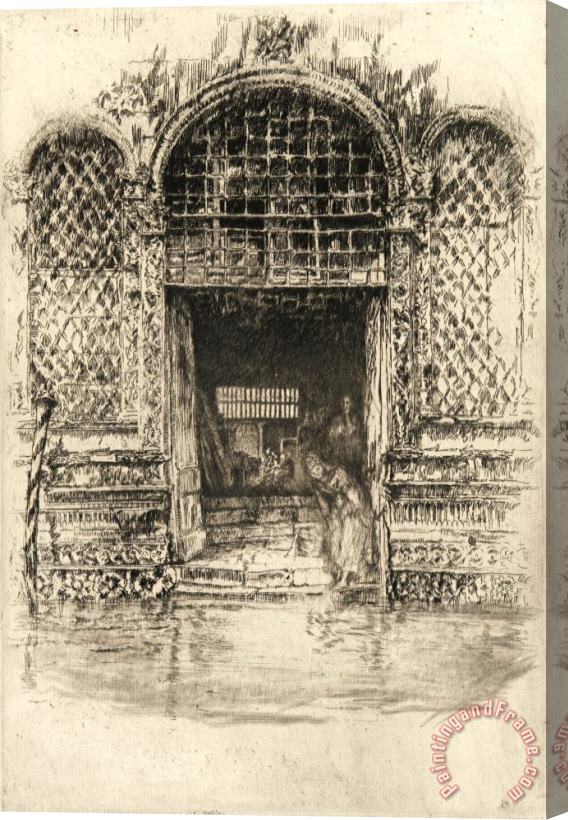 James Abbott McNeill Whistler The Doorway Stretched Canvas Painting / Canvas Art