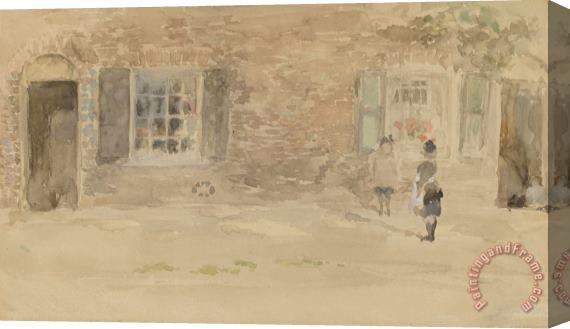 James Abbott McNeill Whistler Village Shop, Chelsea Stretched Canvas Painting / Canvas Art
