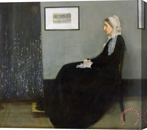 James Abbott McNeill Whistler Whistlers Mother Stretched Canvas Print / Canvas Art