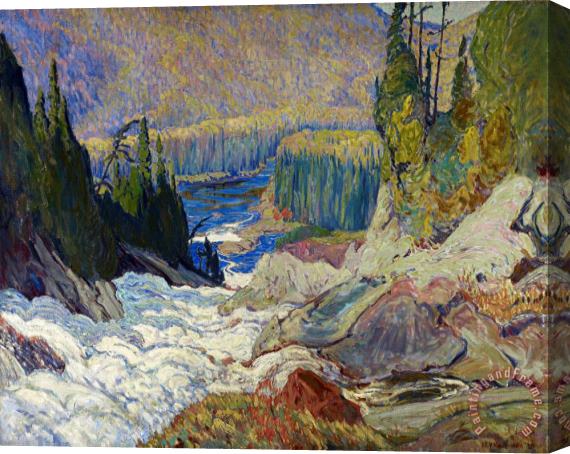 James Edward Hervey MacDonald Falls, Montreal River Stretched Canvas Painting / Canvas Art