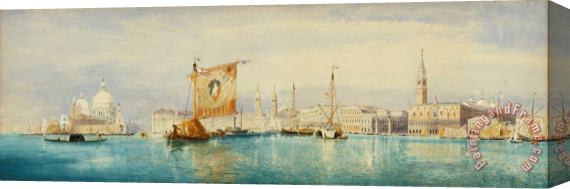 James Holland The Saint Mark's Basin, Venice Stretched Canvas Print / Canvas Art