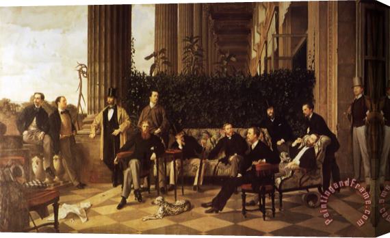 James Jacques Joseph Tissot The Circle of The Rue Royale Stretched Canvas Print / Canvas Art