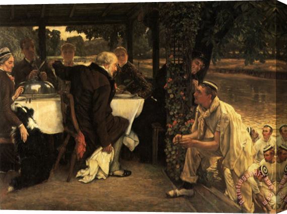 James Jacques Joseph Tissot The Prodigal Son in Modern Life The Fatted Calf Stretched Canvas Painting / Canvas Art