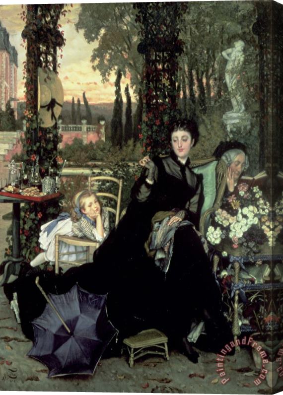 James Jacques Joseph Tissot The Widow Stretched Canvas Painting / Canvas Art