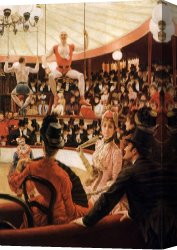 At The Circus Canvas Prints - Women of Paris The Circus Lover by James Jacques Joseph Tissot