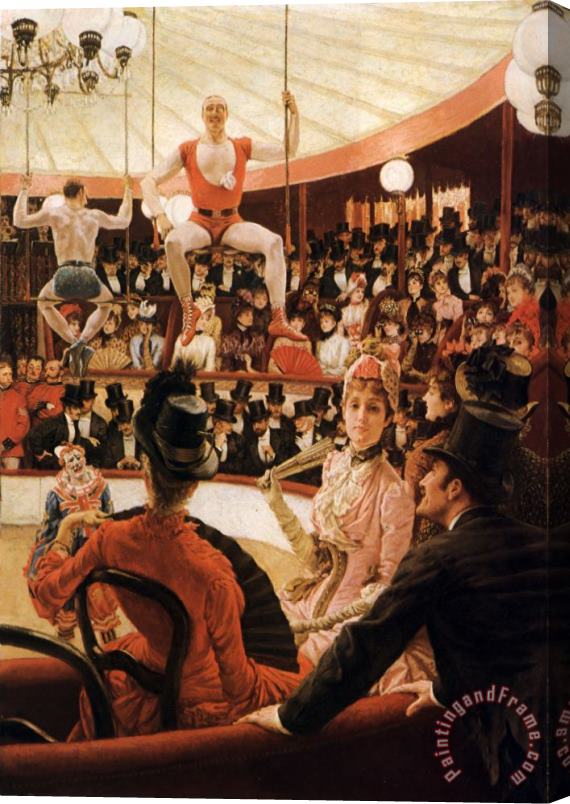James Jacques Joseph Tissot Women of Paris The Circus Lover Stretched Canvas Print / Canvas Art
