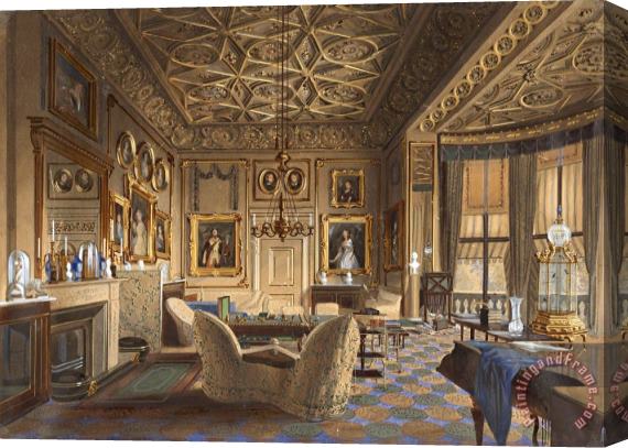 James Roberts Salon Particulier De La Reine Au Palais De Buckingham Stretched Canvas Painting / Canvas Art