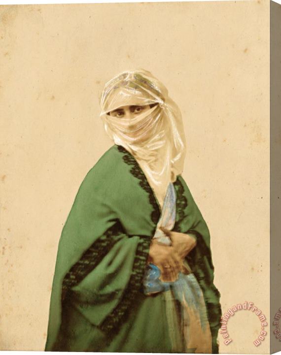 James Robertson  A Turkish Woman in Outdoor Dress Stretched Canvas Print / Canvas Art