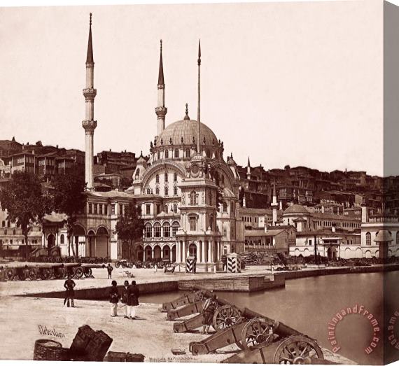 James Robertson  Nusretiye Mosque And The Tophane Square Stretched Canvas Painting / Canvas Art