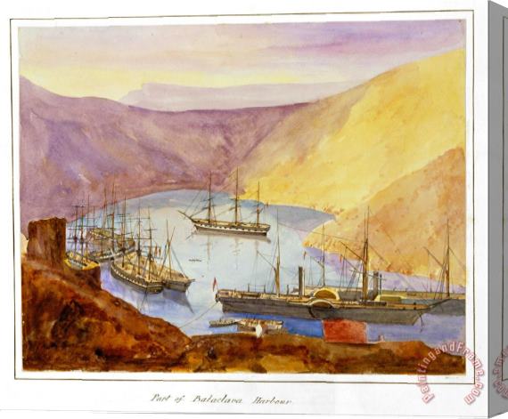 James Robertson  Port of Balaclava Harbour Stretched Canvas Print / Canvas Art