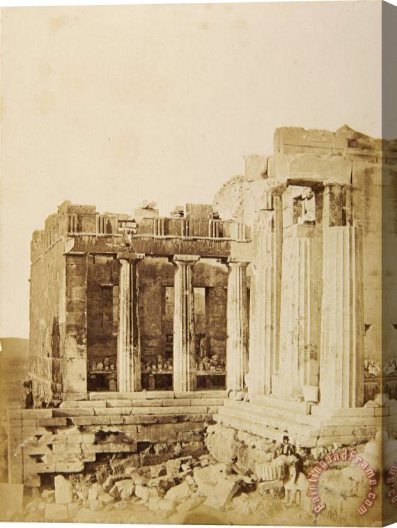James Robertson  The North Wing of The Propylaea From The Southwest Stretched Canvas Print / Canvas Art