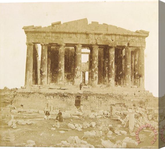 James Robertson  View of The Parthenon From The West Stretched Canvas Painting / Canvas Art