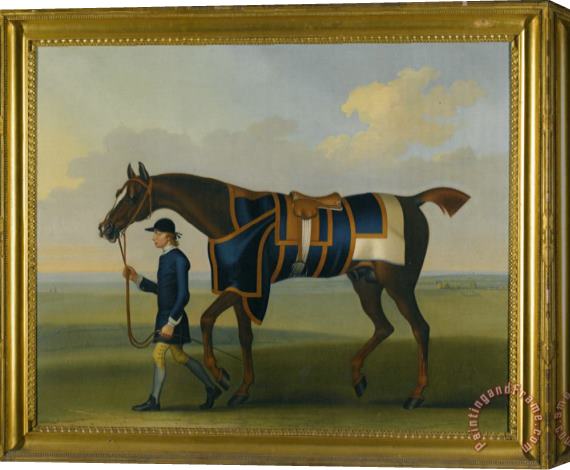 James Seymour Portrait of The Racehorse Sedbury with a Groom Stretched Canvas Print / Canvas Art