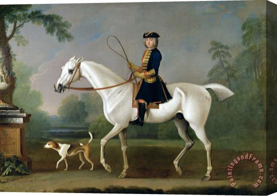 James Seymour Sir Roger Burgoyne Riding 'Badger' Stretched Canvas Print / Canvas Art