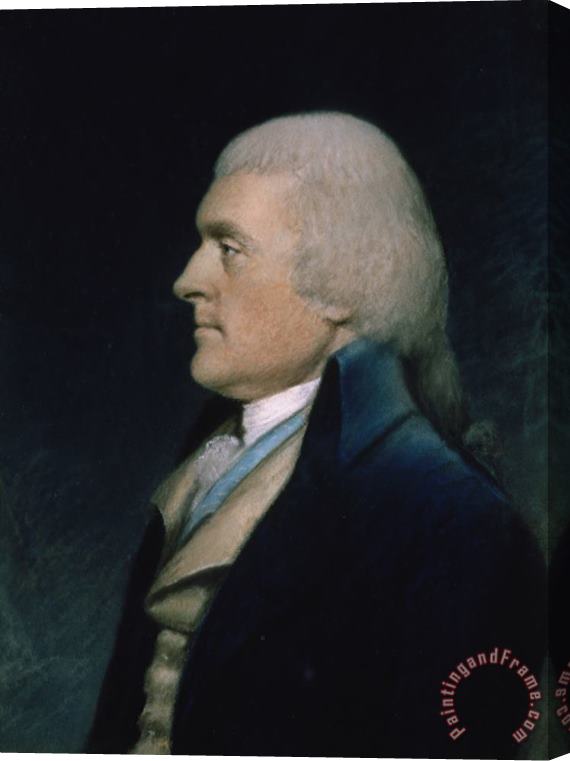 James Sharples Thomas Jefferson Stretched Canvas Painting / Canvas Art