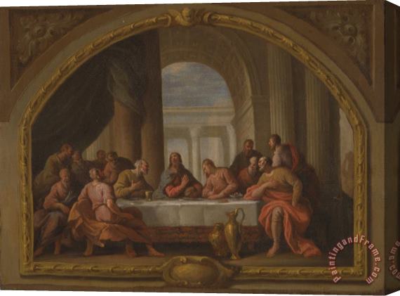 James Thornhill Sketch for 'the Last Supper,' St. Mary's, Weymouth Stretched Canvas Painting / Canvas Art