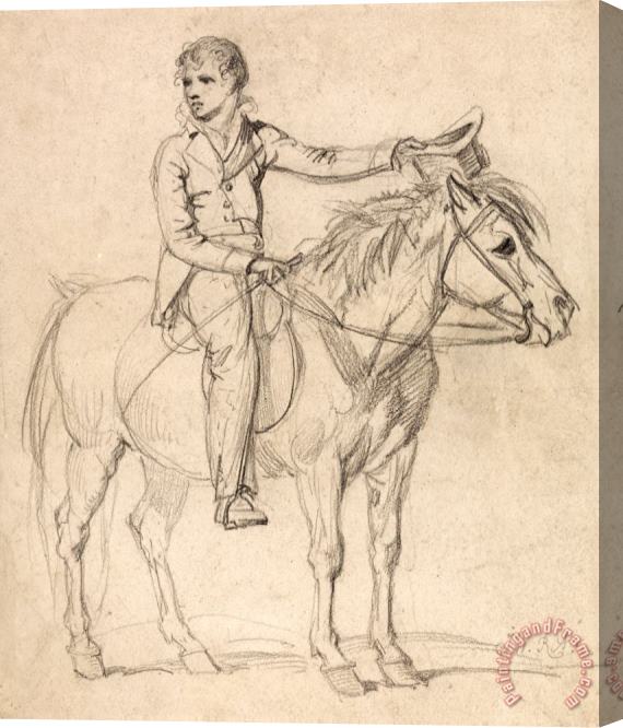 James Ward Lord Stanhope (later Earl of Chesterfield) As a Boy, Riding a Pony Stretched Canvas Painting / Canvas Art