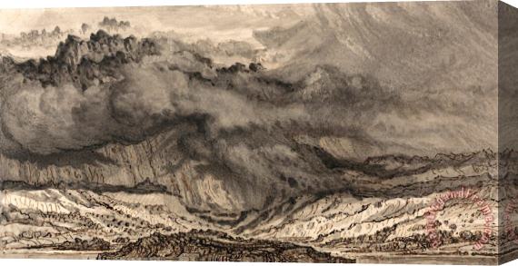 James Ward Snowdon, an Approaching Storm Stretched Canvas Print / Canvas Art