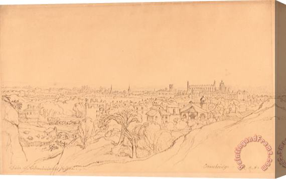 James Ward Study for The View of Cambridge From Castle Hill Stretched Canvas Print / Canvas Art