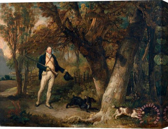 James Ward The Reverend Thomas Levett And Favourite Dogs, Cock Shooting Stretched Canvas Painting / Canvas Art