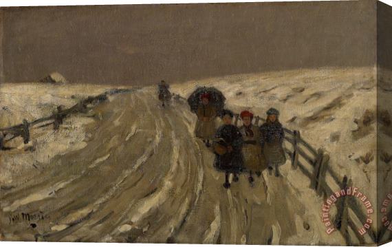 James Wilson Morrice Return From School Stretched Canvas Painting / Canvas Art