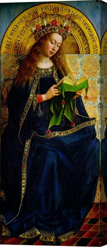 Jan and Hubert Van Eyck The Ghent Altarpiece The Virgin Mary Stretched Canvas Print / Canvas Art