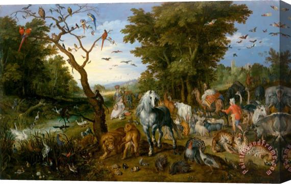 Jan Breughel The Entry of The Animals Into Noah's Ark Stretched Canvas Print / Canvas Art