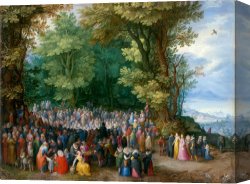 Sermon on The Mount Canvas Prints - The Sermon on The Mount by Jan Breughel