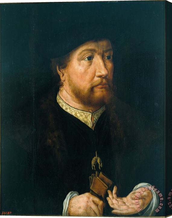 Jan Gossaert Henry III of Nassau Breda Stretched Canvas Painting / Canvas Art