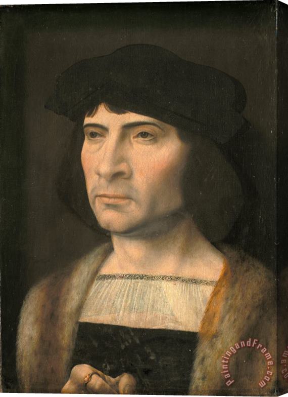 Jan Gossaert Portrait of a Man Stretched Canvas Painting / Canvas Art