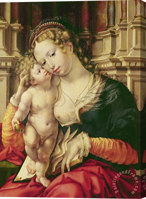 Jan Gossaert Virgin And Child Stretched Canvas Print / Canvas Art