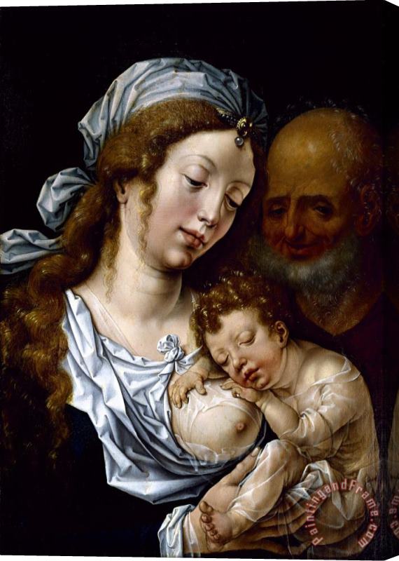 Jan Gossart The Holy Family Stretched Canvas Print / Canvas Art