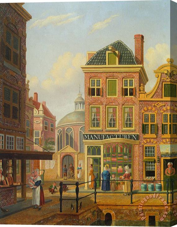 Jan Hendrik Verheijen A Capriccio View in Amsterdam Stretched Canvas Painting / Canvas Art