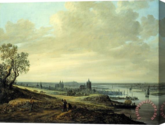 Jan Josefsz van Goyen Panorama Landscape with a View of Arnheim Stretched Canvas Print / Canvas Art