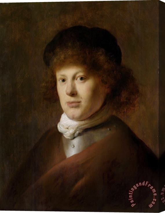 Jan Lievens Portrait of Rembrandt Harmensz Van Rijn Stretched Canvas Painting / Canvas Art