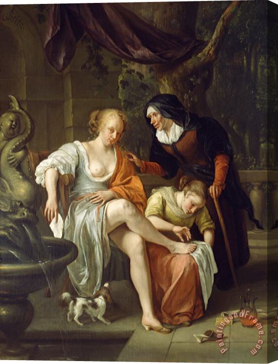 Jan Steen Bathsheba After The Bath Stretched Canvas Painting / Canvas Art