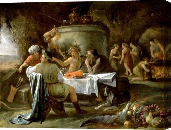 Jan Steen Theseus And Achelous Stretched Canvas Painting / Canvas Art