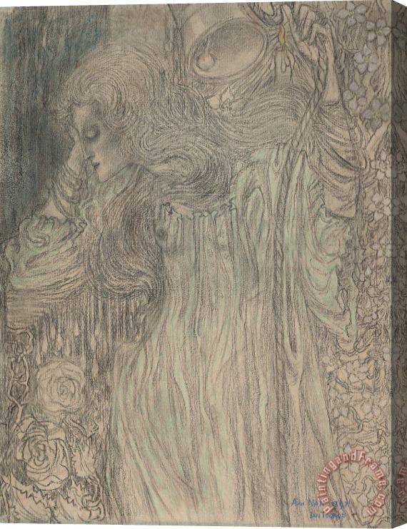 Jan Theodor Toorop The Dreamer, C. 1897 Stretched Canvas Painting / Canvas Art